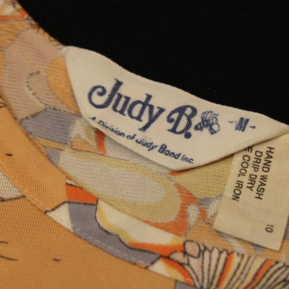 80's Vintage Pastel Art Deco Flappers Crop-Top - Picture 8 of 11